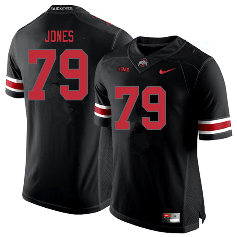 Men #79 Dawand Jones Ohio State Buckeyes College Football Jerseys Sale-Blackout